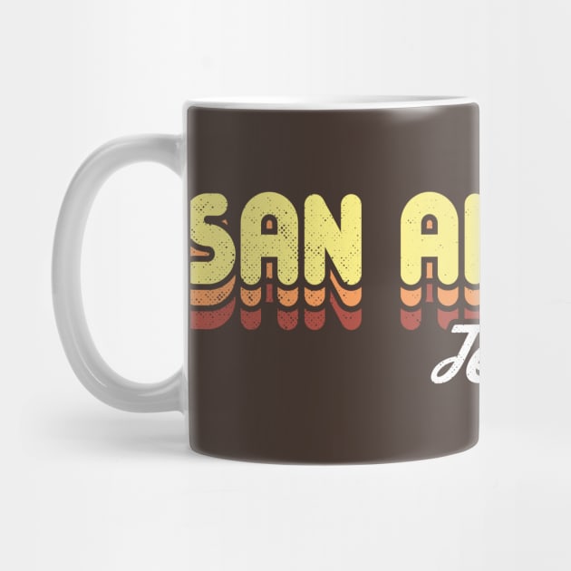 Retro San Antonio Texas Brown by rojakdesigns